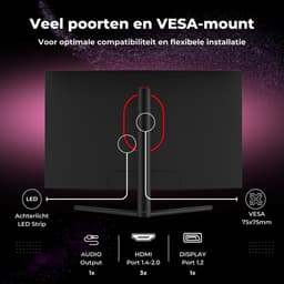 GAME HERO® 27 inch Full HD VA Curved Monitor - Gaming Monitor - 240hz Monitor - 1ms — thumbnail 5