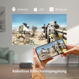Draagbare Mini Projector 1080P Full HD | WiFi & Bluetooth Ondersteuning | Compacte Beamer voor Home Cinema — thumbnail 4