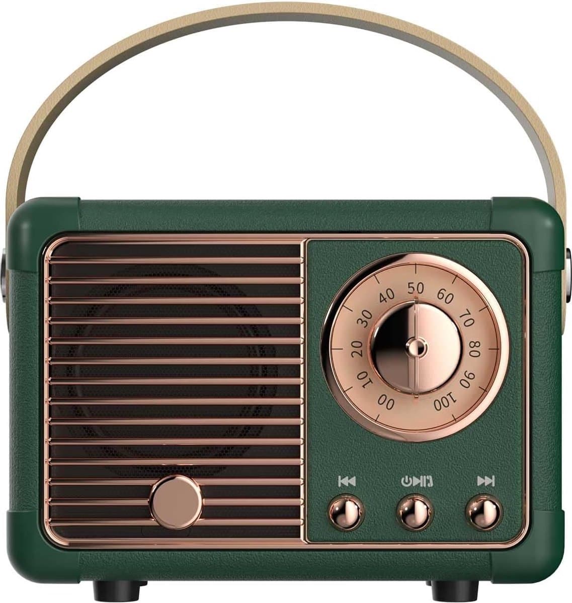 Retro bluetooth speaker - vintage decor - draagbare draadloze bluetooth speaker - Groente — afbeelding 1