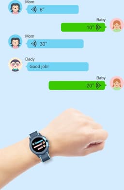 Watcher VI touch 4G smartwatch - kinder GPS horloge - met camera - incl. SIM-kaart - blauw — thumbnail 4