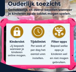 AngelTech Kinderpakket PRO MAX - Kindertablet PRO MAX + Kinderkoptelefoon - Android 15 - Combipakket - Kindertablet Vanaf 3 Jaar – Kinder Tablet – Kids Tablet - Tablet voor Kinderen - Roze — thumbnail 5