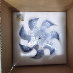 5 Ringen Plafondventilator - Wit - 6 Snelheden - Dimbaar Met Afstandsbediening en APP - Moderne Cirkel Ventilator Licht — thumbnail 3