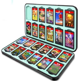 Xainy – Card case rood geschikt voor Nintendo Switch of Switch 2 games | Switch-games accessoires | Spellen game houder | Opberg travel box / opbergbox voor OLED / Lite consoles | Beschermhoes 24 card slots — thumbnail 4