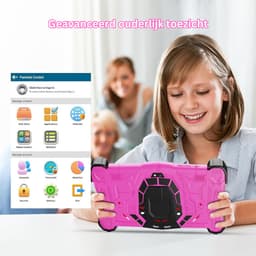 White-Label® Kindertablet Vanaf 3 Jaar - Tablet Kinderen - Kinderspeelgoed - Roze — thumbnail 2