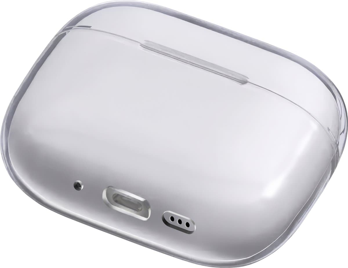 Hoesje geschikt voor Airpods 4 - Schokbestendig siliconen Case Silicone - Transparant — afbeelding 1