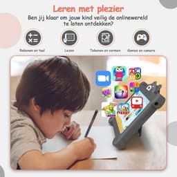 MKSS® Kindertablet Vanaf 3 Jaar - Tablet Kinderen - Kinderspeelgoed - Grijs — thumbnail 5