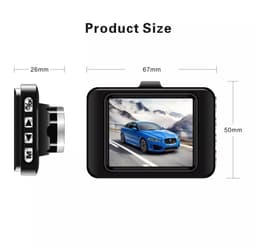 TechU™ Dashcam Camera – M26 Zwart – Dashboardcamera – 2” Scherm – Bewegingssensor – Loop recording – Nachtvisie – 120° Wijdhoeklens - voor auto — thumbnail 4