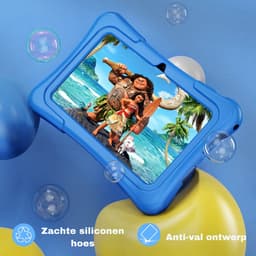 Elementkey Ai-Kids Max – 7 Inch KinderTablet – 32GB Intern + 64GB Micro SD – Voor En Achtercamera – Android 13 - IPS-scherm – 2GB RAM - SIM – WiFi 6 - Blauwe Hoes — thumbnail 4