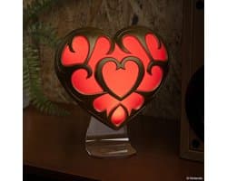The Legend of Zelda Heart Container Light – Officieel Gelicentieerde 3D Lamp, USB of Batterijen, 21,6 cm- Paladone