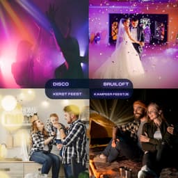 Boscer Disco Laser | 3 in 1 Multilaser | 4000mA Oplaadbare Accu | Stroboscoop & Parscoop effect | LED Disco | Party discolaser | Geluid gestuurd | Discolamp | Lichteffect — thumbnail 2