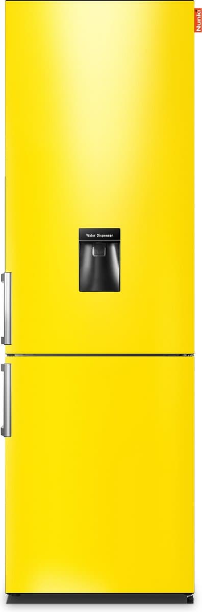 NUNKI LARGEH2O (Lucid Yellow Gloss All Sides) Combi Bottom Koelkast, E, 197+71l, Handle, Waterdispenser — afbeelding 1