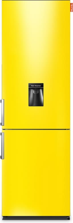NUNKI LARGEH2O (Lucid Yellow Gloss All Sides) Combi Bottom Koelkast, E, 197+71l, Handle, Waterdispenser — thumbnail 1