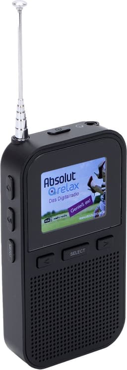 Denver DAB Radio - Noodradio / Noodpakket - Oplaadbaar (accu) - Draagbare radio - 60 voorkeuzezenders - Reiswekker - DAH126 - Zwart — thumbnail 1