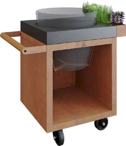 OFYR Kamado Table 65 PRO BBQ tafel - Corten - Concrete - BGE — thumbnail 1