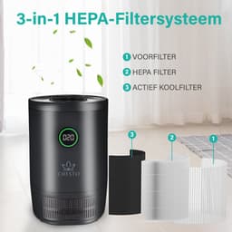 Chesto Luchtreiniger / Air purifier met HEPA-13 & Koolstoffilter - CADR 220 m³/h - Bestrijdt Bacteriën & Allergieën - 4 Standen — thumbnail 3