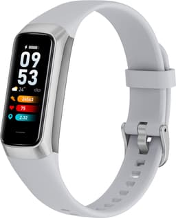 Kiraal Charge Fit - Stappenteller - Activity Tracker - Temperatuurmeter - Bloeddrukmeter - Hartslagmeter - Smartwatch - Horloge - Heren - Dames - Nederlandse Handleiding - Grijs — thumbnail 1