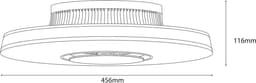 UV + HEPA Filter Lamp - LED Plafondlamp met luchtreiniger - Incl. Afstandsbediening & Nano Clean Tech — thumbnail 5