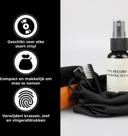 Platenborstel Premium Set - Antistatisch - Platenreiniger - LP Borstel - Vinyl Borstel - Vinyl Reiniger - LP schoonmaakset - LP Reinigingsset - LP Reiniger - Vinyl Cleaning Kit - Platen Schoonmaakset - Naaldborstel Platenspeler — thumbnail 2