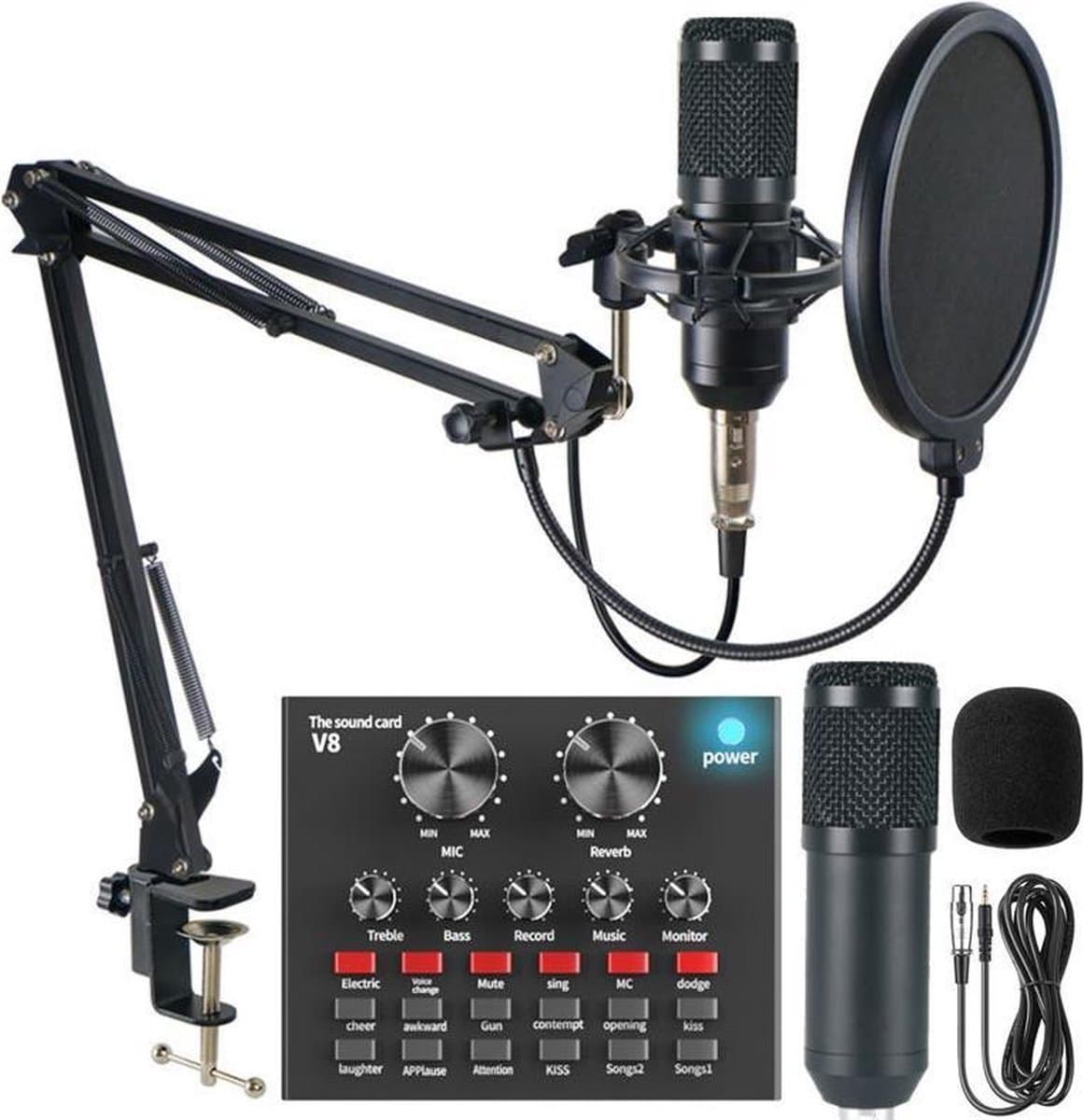 Studio Microfoon - Zwart - Inclusief Accessoires — afbeelding 1