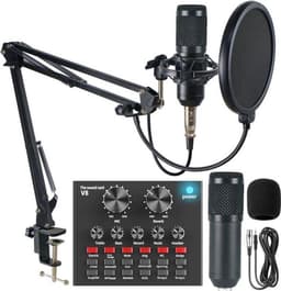 Studio Microfoon - Zwart - Inclusief Accessoires — thumbnail 1