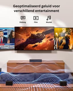 ULTIMEA® Posiedon D50 - Soundbar - Soundbars Voor TV - Soundbar Met Subwoofer - Surround Set Draadloos - Soundbars - Soundbar Dolby Atmos - Surround Set Home Cinema — thumbnail 3