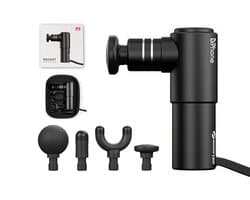 DrPhone EchoEase – Mini Draagbare MassageGun – Ontspanning – Massage – Met Vier Standen – Met Vier Snelheden - Fitness Spier Massage – Zwart