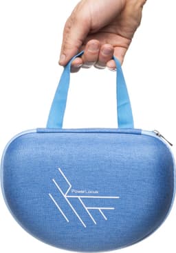 PowerLocus Koptelefoon Case - Koptelefoon Hoes- Hardcover – Harde Beschermhoes voor voor opvouwbare koptelefoon - Over Ear & On-Ear - Blauw — thumbnail 1