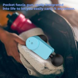 Draagbaar elektrisch massageapparaat - 2000 mA, 6 massagekoppen, 4 snelheden - gemakkelijk voor op reis - opbergkist voor nek schouders rug — thumbnail 4