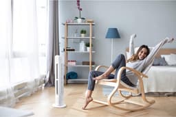 Equivera Torenventilator - Staande Ventilator met Afstandsbediening - Kolomventilator - Verschillende Snelheden - Timer - Ventilator Staand — thumbnail 3