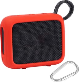 Beschermhoes geschikt voor JBL Go 4 Bluetooth Speaker - Meerdere Kleuren - Schokbestendig - Krasbestendig - Siliconen - Hoesje - Case - Bescherming - Rood — thumbnail 1