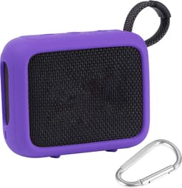 Beschermhoes geschikt voor JBL Go 4 Bluetooth Speaker - Meerdere Kleuren - Schokbestendig - Krasbestendig - Siliconen - Hoesje - Case - Bescherming - Paars — thumbnail 1