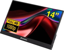 Verbatim PM-14 Portable Monitor 14" IPS FHD USB-C HDMI — thumbnail 1