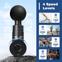 Massage gun - Massage apparaat - Professioneel - Massagegun - Must have voor iedereen! — thumbnail 5
