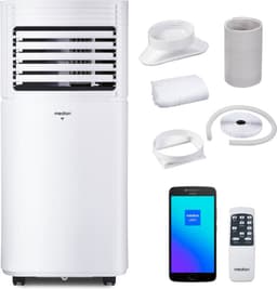 MEDION Smart Mobiele Airco P901 (9000 BTU, 3-in-1, Koelen, Ontvochtigen, Ventileren, tot 32m², incl. Raamafdichtingskit, voor Slaapkamer en Woonkamer, WiFi, App-Functie, Afstandsbediening, MD 37732) — thumbnail 3