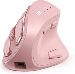 Ergonomische Verticale Draadloze Muis - Oplaadbaar via Bluetooth 5.0, 3.0 en USB voor Windows, Mac, Android en iOS - Ideaal voor Comfort en Gezondheid — thumbnail 1