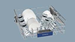 Siemens SN636X03NE volledig geïntegreerde VarioSpeed Plus vaatwasser met Rvs bodem en besteklade — thumbnail 3