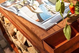 OFYR Mise en Place Table Corten 135 PRO Teakhout — thumbnail 5
