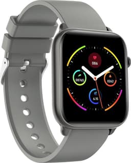 Belesy® Pro - Smartwatch Dames - Smartwatch Heren - Horloge - 1.3 inch - Kleurenscherm - Full Touch - Stappenteller - Grijs - Siliconen - Moederdag — thumbnail 1