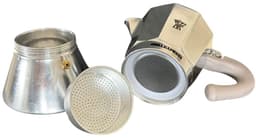 Pezzetti espressomaker - koffiemaker - 6 kops - alumium - inductie - gas - elektrisch - percolator- moka pot — thumbnail 2