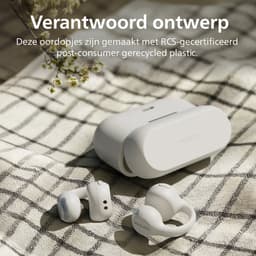 PHILIPS TAQ2000WT/00 Draadloze open-ear oortjes - Oorhaakjes - Open-ear pasvorm - 28 uur afspeeltijd - Bluetooth multipoint - IPX4 - App control - Bediening op de oorhaakjes - Wit — thumbnail 4