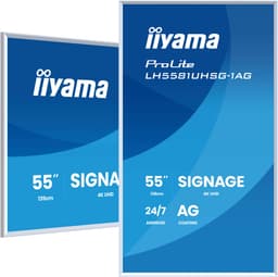 iiyama LH5581UHSG-1AG beeldkrant Digitale signage flatscreen 138,7 cm (54.6") Wifi 500 cd/m² 4K Ultra HD Wit Type processor Android 24/7 — thumbnail 1