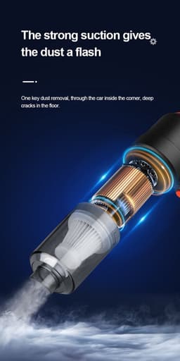 Power vacuum. MKR 2.1 Handzame stof zuiger/blazer. Draadloos, uitwasbare filter en USB oplaadbaar. — thumbnail 4