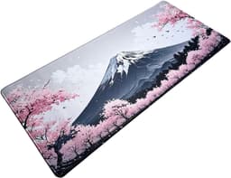Muismat xxl - Fuji Blossom Roze - Gaming - 900 x 400 x 3 mm - Antislip — thumbnail 1
