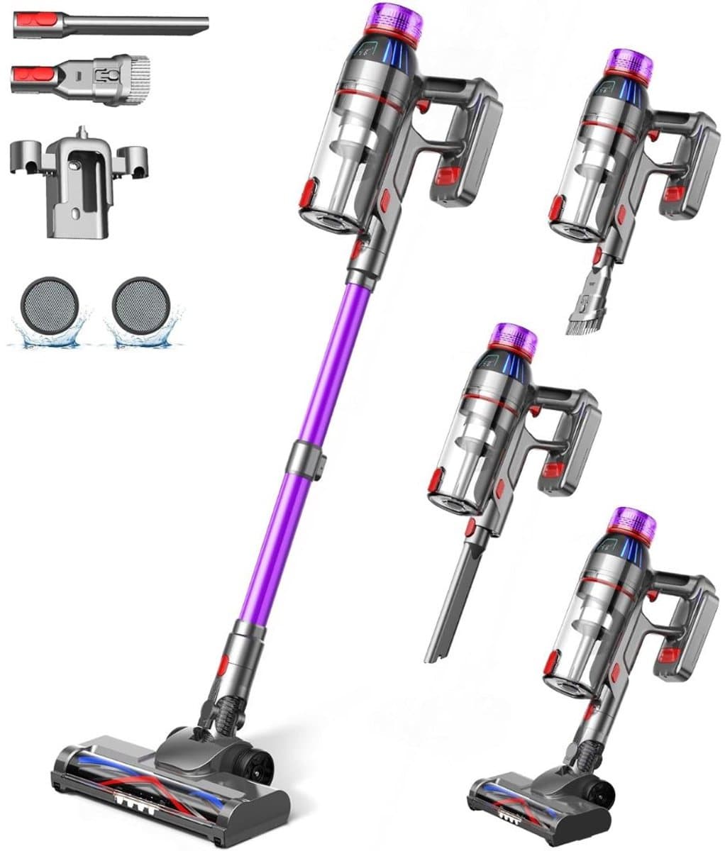 CLVP® Stofzuiger Draadloos - Steelstofzuiger Snoerloos - Tapijtreiniger — afbeelding 1