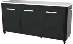 Cozze® Outdoor Kitchen - Buitenkeuken BBQ Station - Verrijdbaar - RVS Werkblad - Opklapbare Zijtafels - 180 cm — thumbnail 1