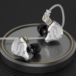 KZ ZS10 Pro - In-Ear Monitor - IEM - Met Microfoon - met HiFi Geluid - Dynamische Drivers - Metaal Design - Incl Kabel & Eartips - Zilver — thumbnail 4