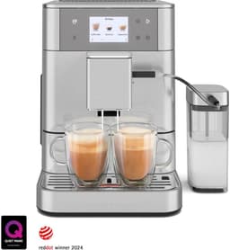 KitchenAid Volautomatische Espressomachine KF7 - 20+ recepten en melkopschuimer - 2 kopjes tegelijk vullen - Inox — thumbnail 1