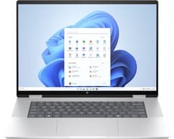 "HP ENVY x360 16-ac0690nd Intel Core Ultra 7 155U Hybride (2-in-1) 40,6 cm (16"") Touchscreen 3K 32 GB LPDDR5-SDRAM 1 TB SSD Wi-Fi 7 (802.11be) Windows 11 Home AI PC Zilver"