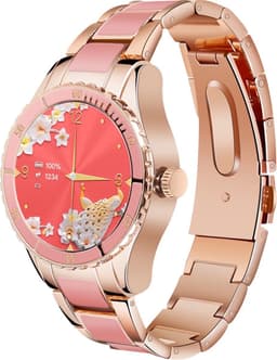 Darenci Smartwatch Timeless - Smartwatch dames - Smartwatch Heren - Horloges voor mannen en vrouwen - Horloge - Activity tracker - Stappenteller - Bloeddrukmeter - Hartslagmeter - Roze — thumbnail 1