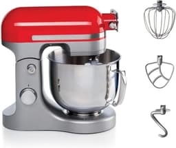 Planeetmenger - Keukenmachine - Zelf bakken - 11 snelheden - 5.5 liter kom - Rood — thumbnail 1